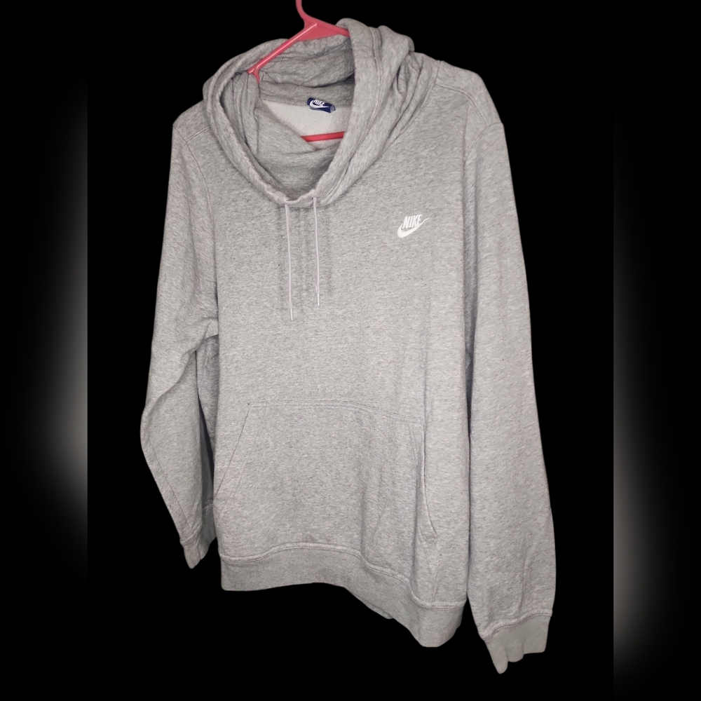Nike Heather Gray Pullover Hoodie Mens Size Large